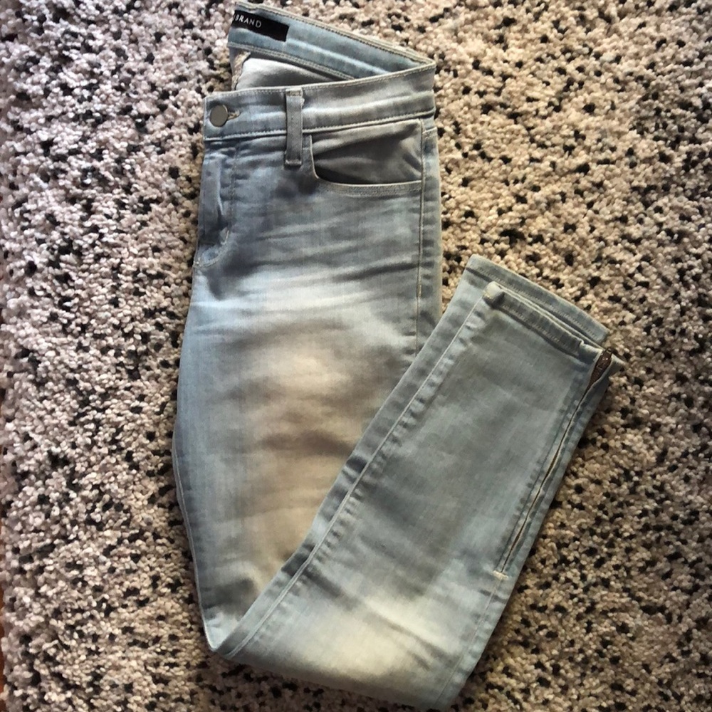 J Brand Mid Rise Zip Capri